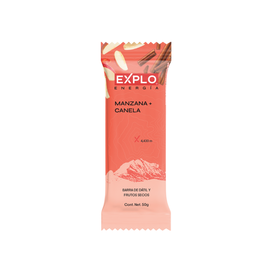 Barra de Energía Manzana + Canela 50g