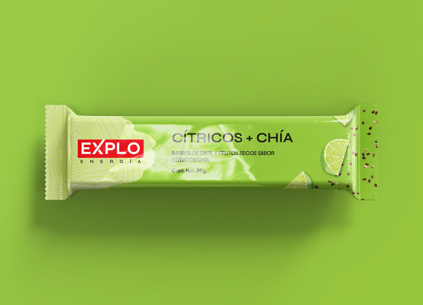 Pack 4 Barras de energía Cítricos + Chía 35g