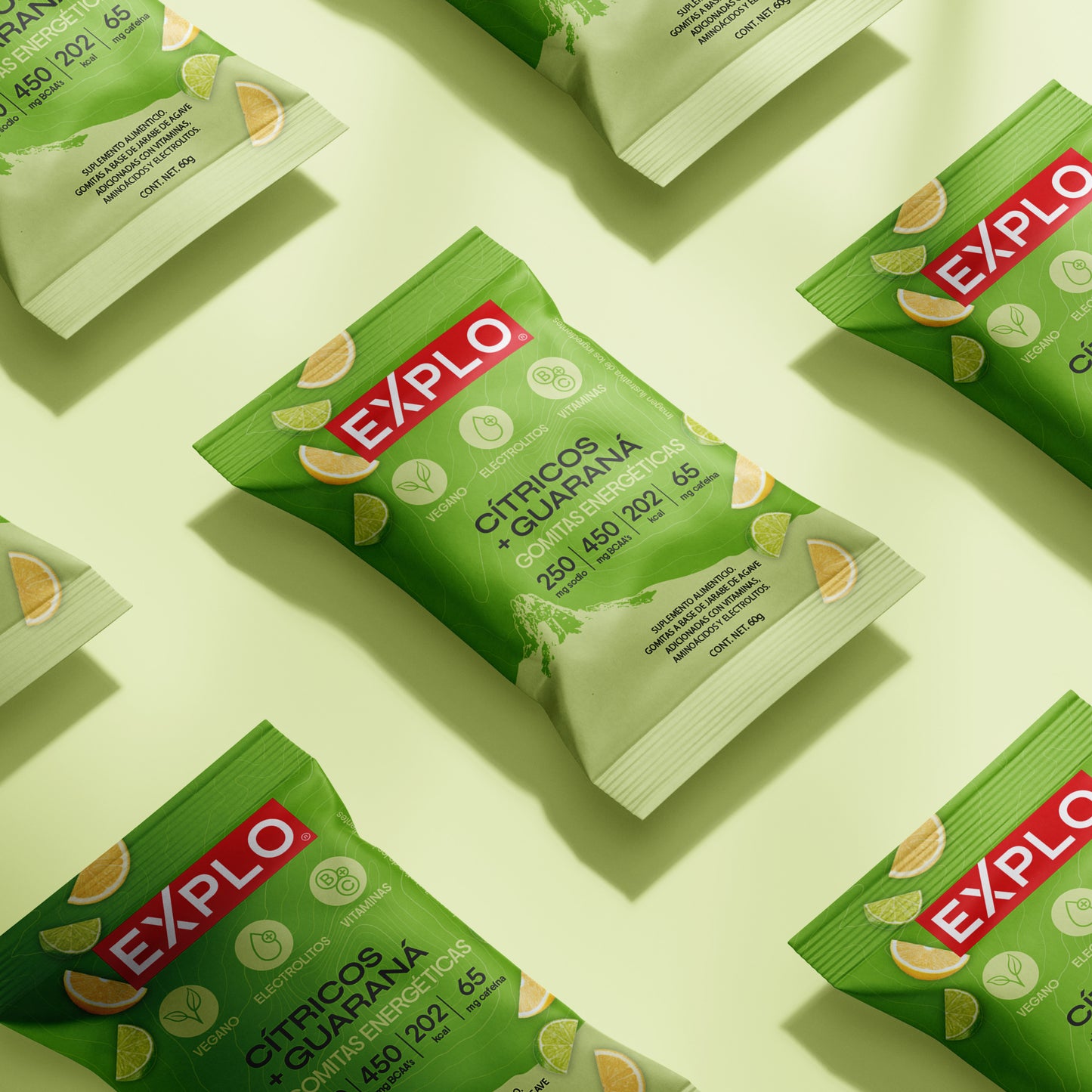 EXPLO Gomitas Energéticas Veganas con Electrolitos y Vitaminas