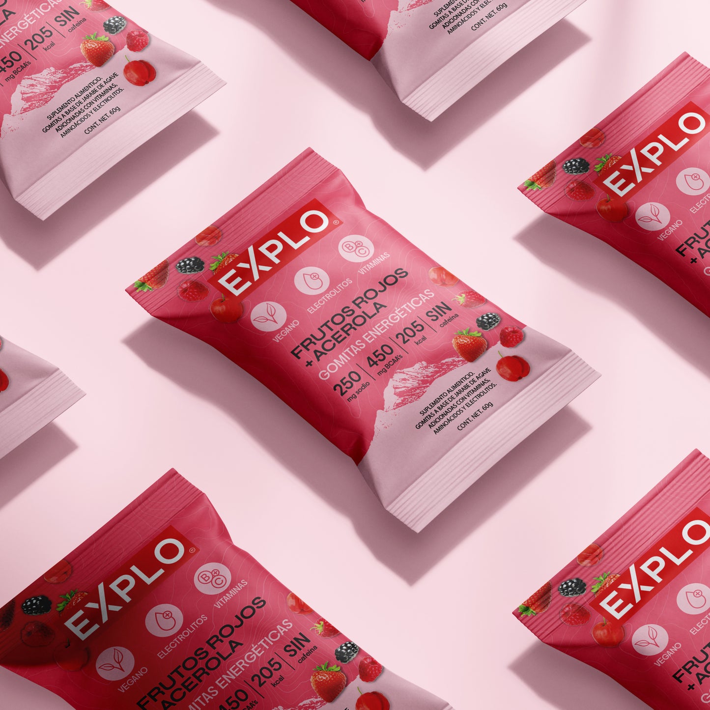 EXPLO Gomitas Energéticas Veganas con Electrolitos y Vitaminas