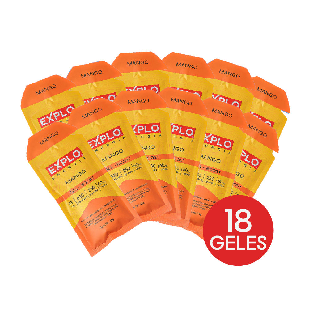 18 Geles Energéticos - Sabor Mango