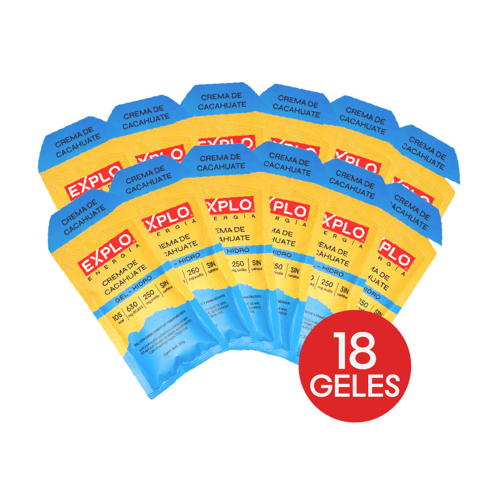 18 Geles Energéticos - Crema de Cacahuate