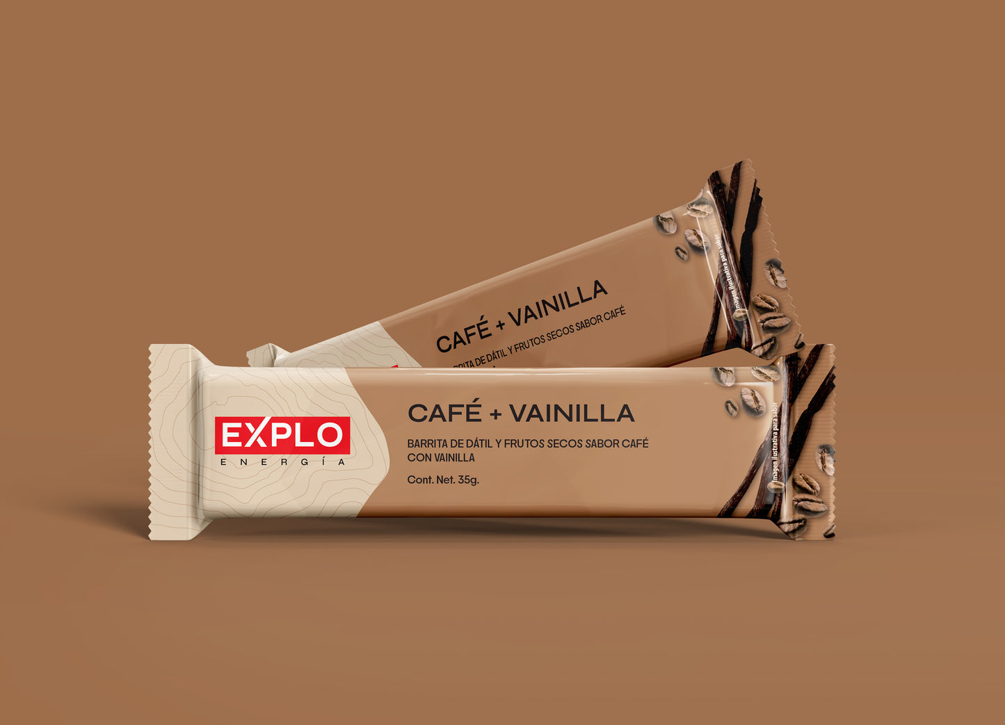 Pack 4 Barras de Energía Café + Vainilla 35g