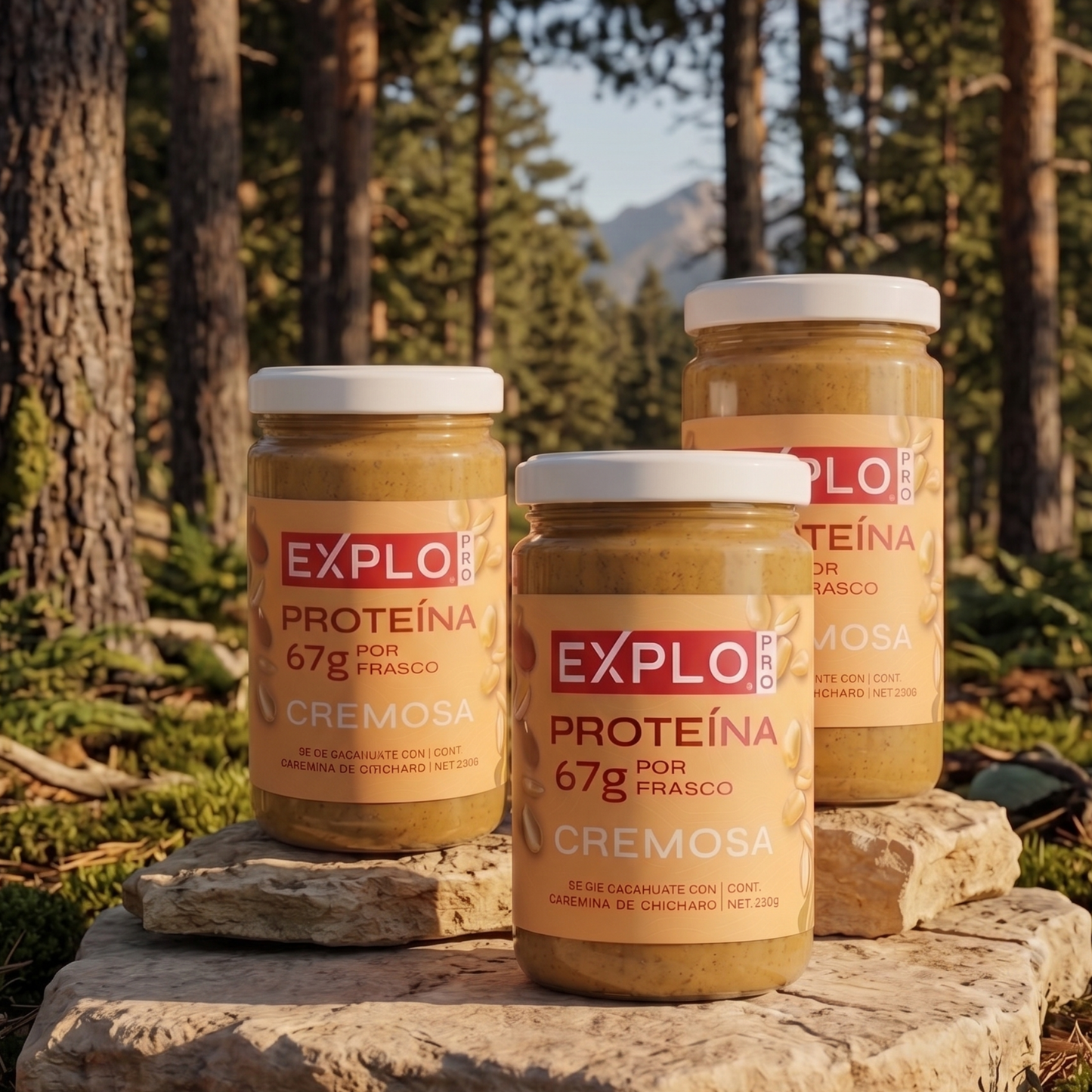 Crema de Cacahuate Cremosa con Proteína 220g