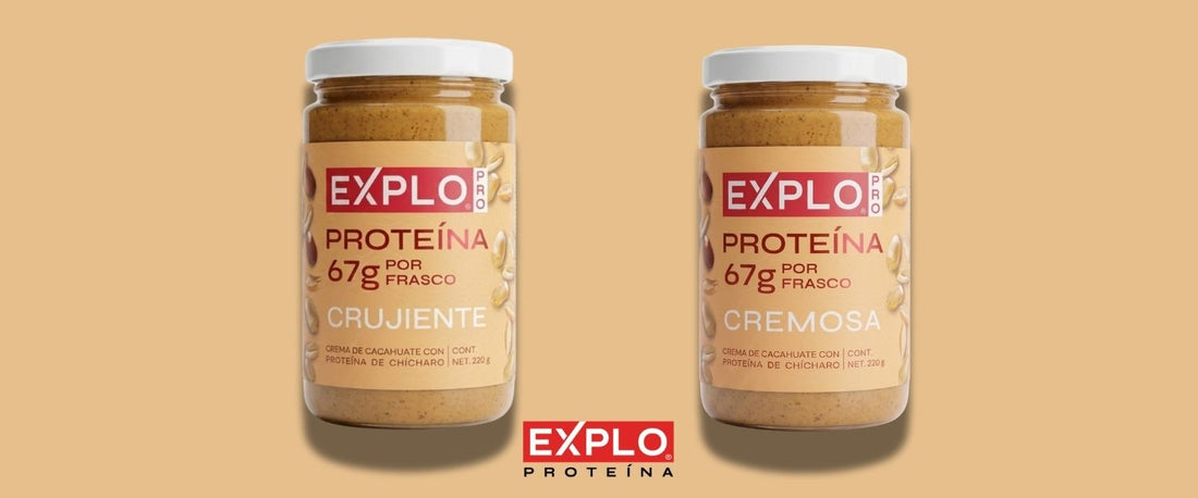 Entrena duro, recupera más fuerte: las cremas  de cacahuate EXPLO PRO