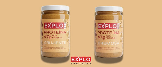 Entrena duro, recupera más fuerte: las cremas  de cacahuate EXPLO PRO