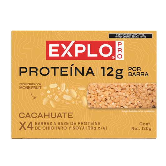 Caja 4 Barras de Proteína Cacahuate