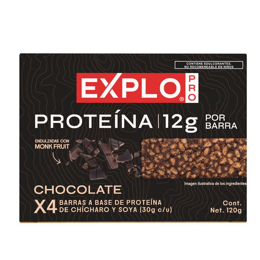 Caja 4 Barras de Proteína sabor Chocolate