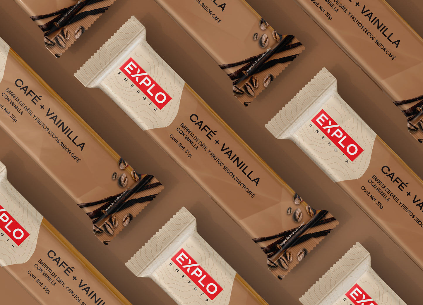 Pack 4 Barras de Energía Café + Vainilla 35g