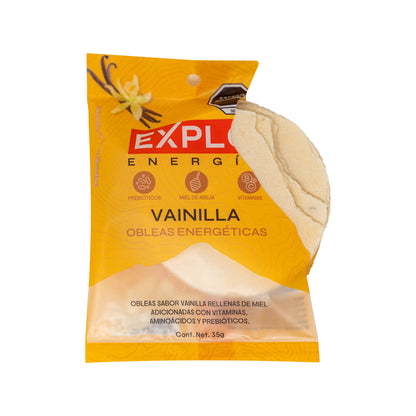 Pack 6 Obleas Energéticas Sabor Vainilla 35g