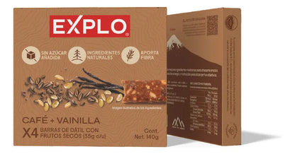 Pack 4 Barras de Energía Café + Vainilla 35g