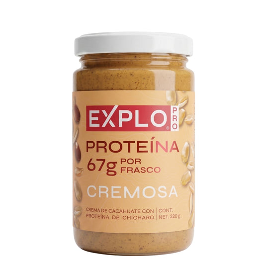 Crema de Cacahuate Cremosa con Proteína 220g