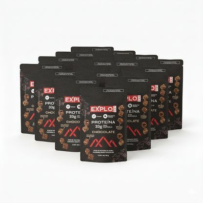 12 Pack Bites de Proteína sabor Chocolate