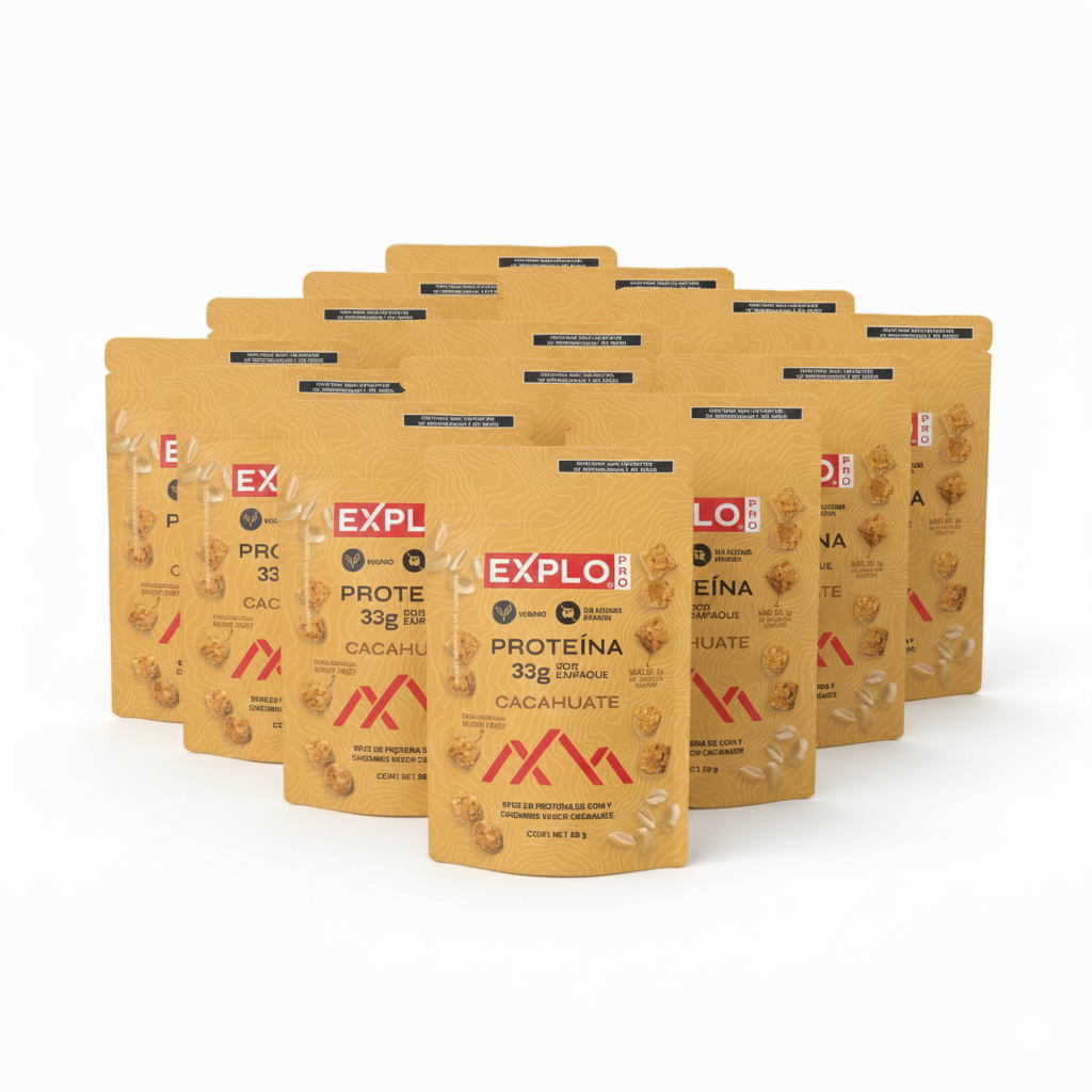 12 Pack Bites de Proteína sabor Cacahuate