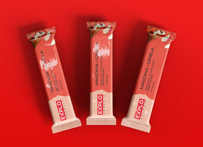 Pack 4 Barras de Energía Manzana + Canela 35g