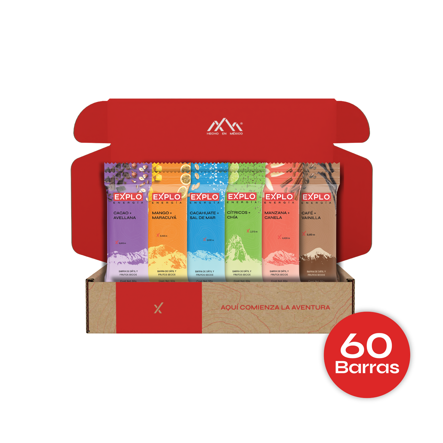 PAQUETE EXPLO 60 BARRAS ENERGÍA BUNDLE 