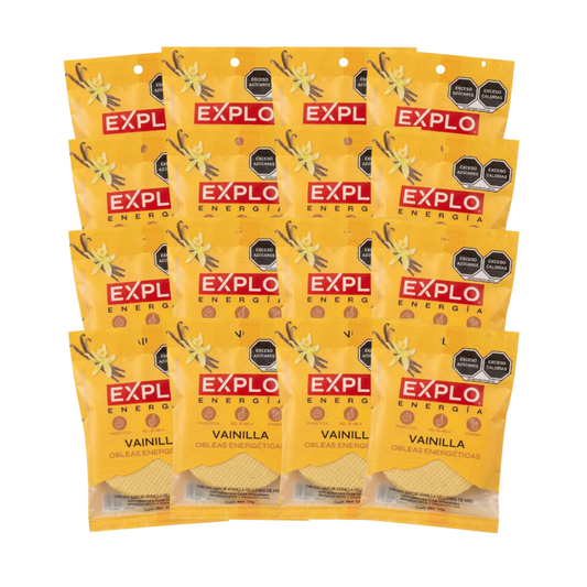 Pack 16 Obleas Energéticas Sabor Vainilla 35g