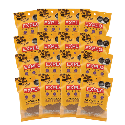 Pack 16 Obleas Energéticas Sabor Chocolate 35g