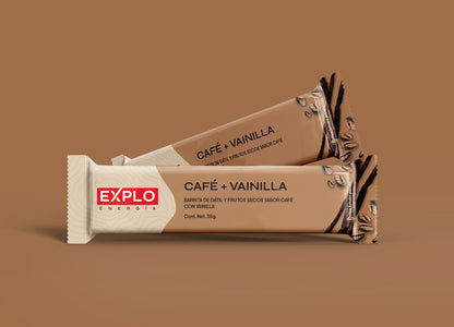 Pack 4 Barras de Energía Café + Vainilla 35g
