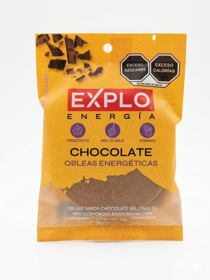 Pack 16 Obleas Energéticas Sabor Chocolate 35g