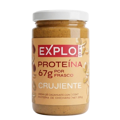 Crema de Cacahuate Crujiente con Proteína 220g