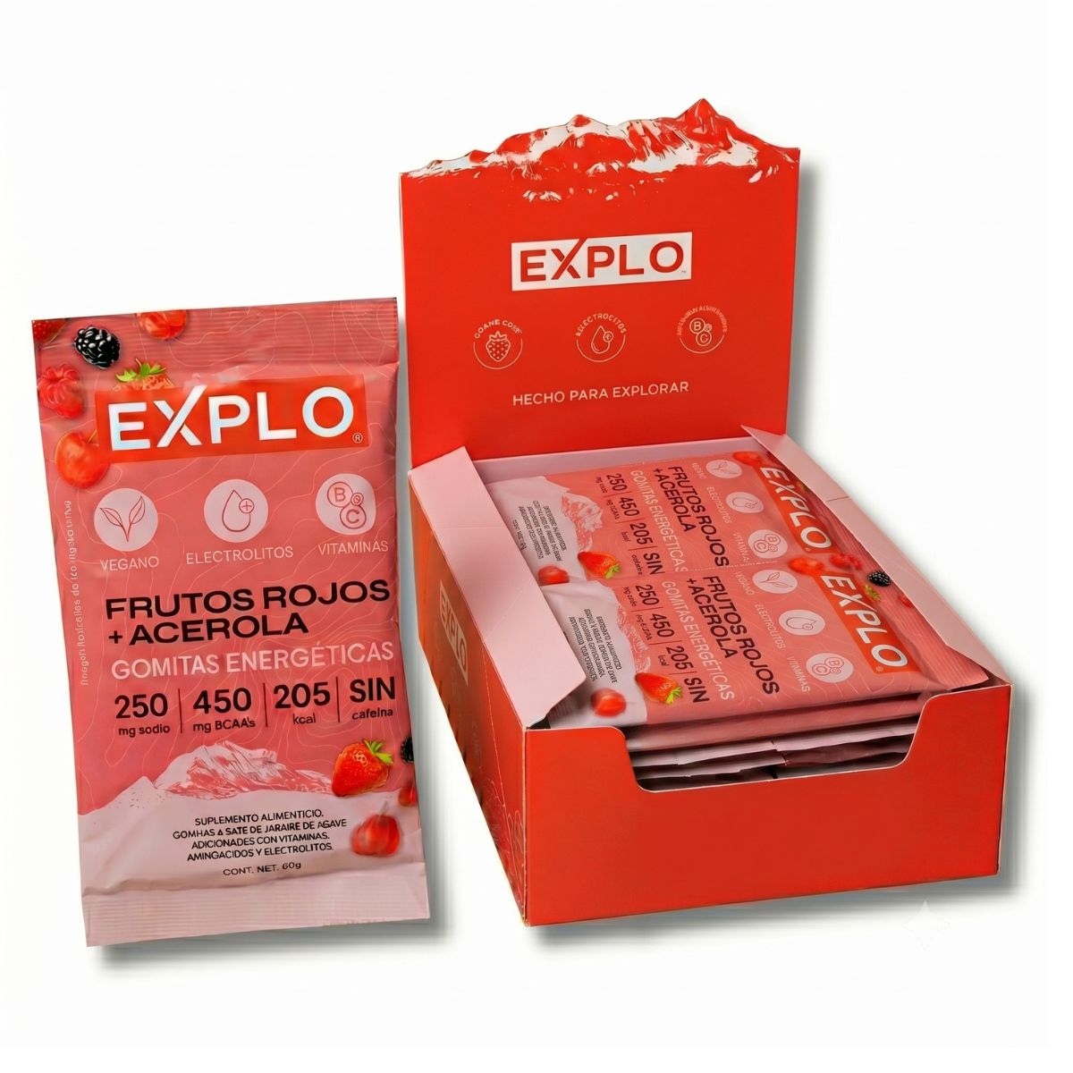 Pack de 12 Gomitas Energéticas Frutos Rojos + Acerola