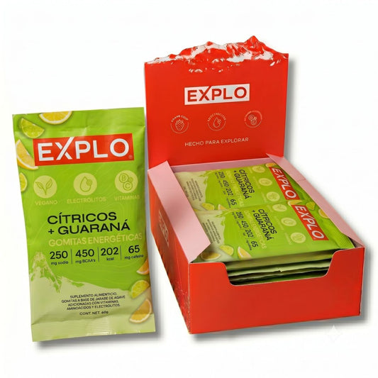 Pack de 12 Gomitas Energéticas Cítricos +  Guaraná