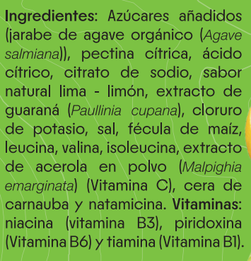 Gomitas Energéticas Cítricos +  Guaraná