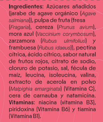 Gomitas Energéticas Frutos Rojos + Acerola