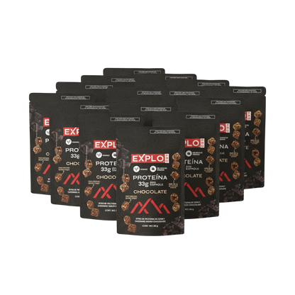 12 Pack Bites de Proteína sabor Chocolate