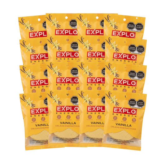 Pack 16 Obleas Energéticas Sabor Vainilla 35g